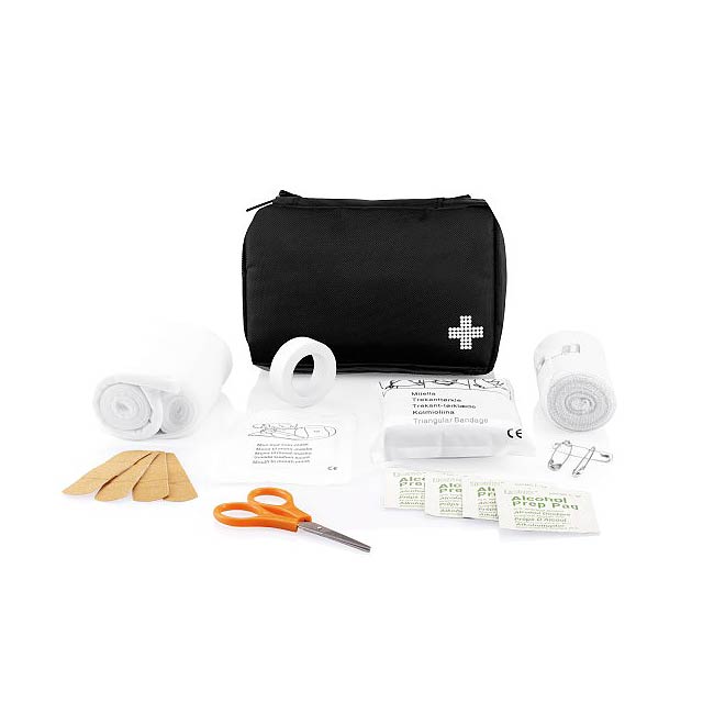 Mail size first aid kit - black