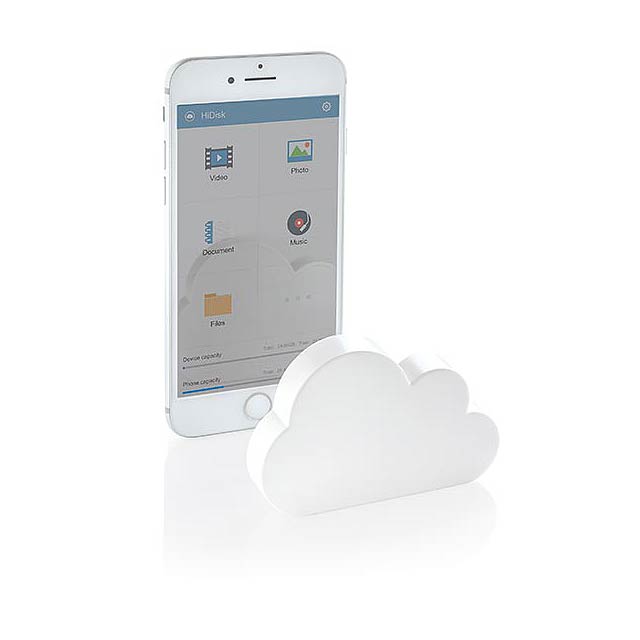 Pocket cloud wireless storage - white