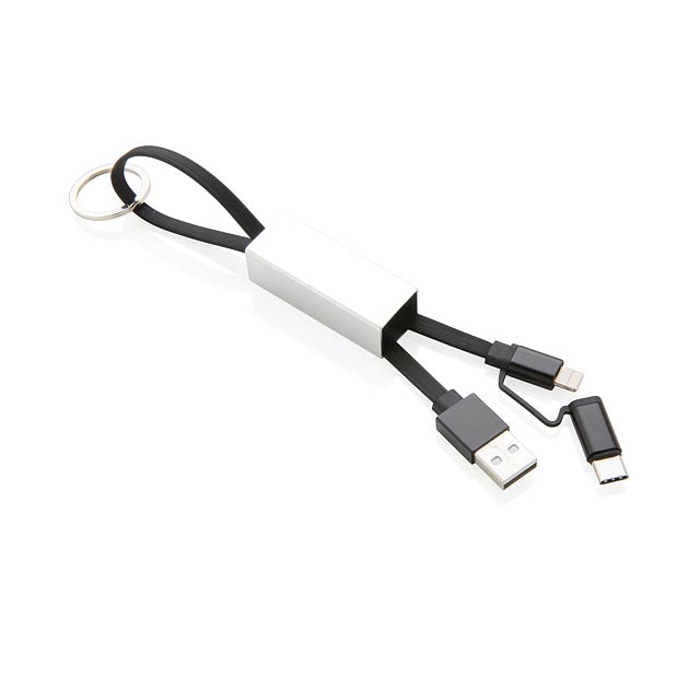 Luxury 3-in-1 cable - black