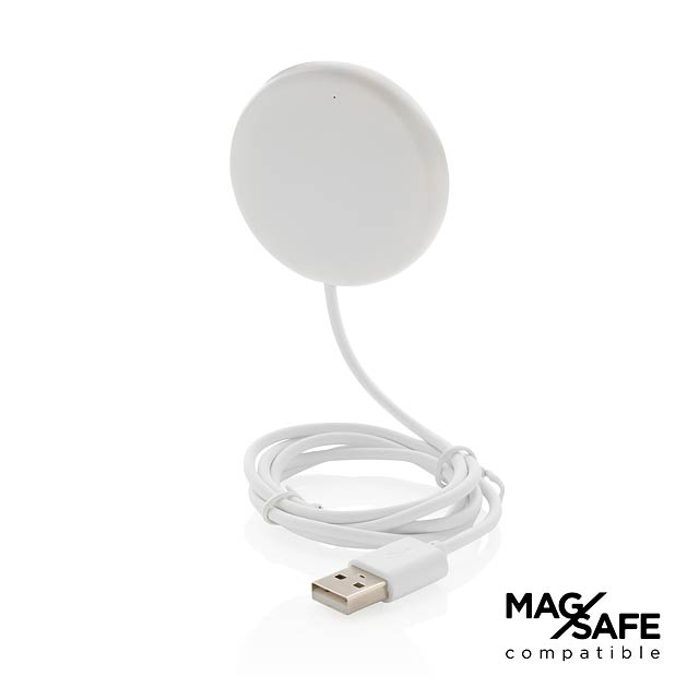 5W magnetischer Wireless Charger, weiß - Weiß 