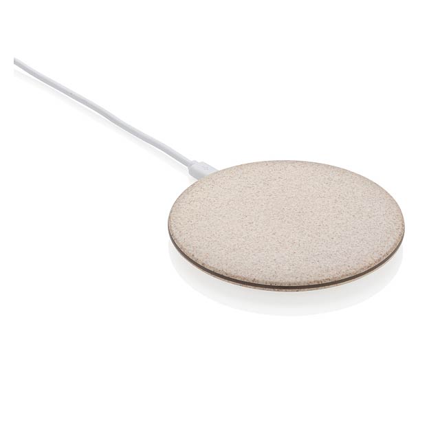 5W Wheat straw wireless charger - brown