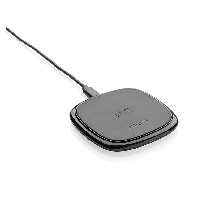 Philips 10W wireless charger Qi, black - black