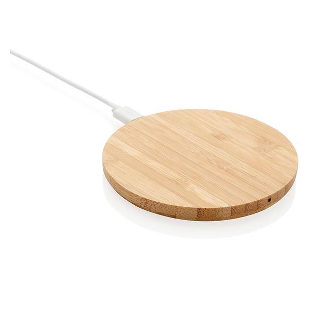 Bamboo 5W Wireless Charger - brown