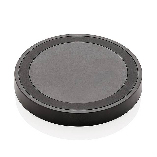 5W wireless charging pad round - black