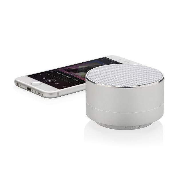 BBM wireless speaker, silver - silver