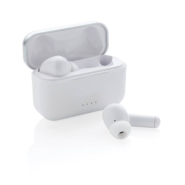 TWS sluchátka Pro Elite v nabíjecí krabičce, bílá - bílá