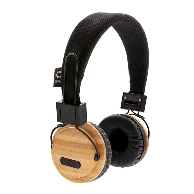 Bamboo wireless headphone - brown