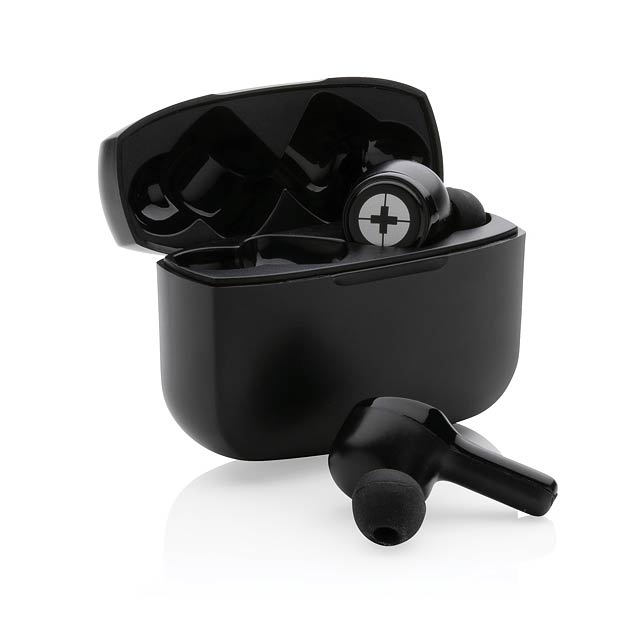 Swiss Peak TWS ANC Earbuds, schwarz - schwarz