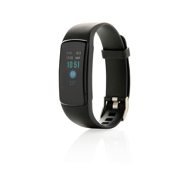 Stay Fit Activity-Tracker mit Herzfrequenzmessung - schwarz