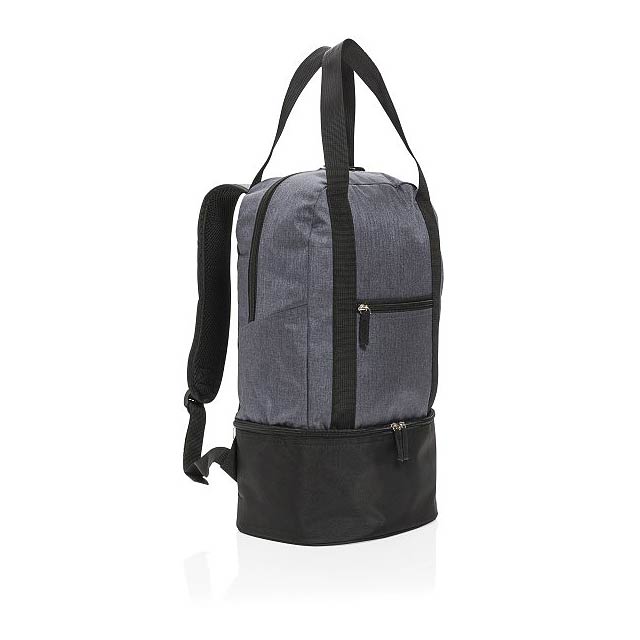 3-in-1 cooler backpack & tote, grey - grey