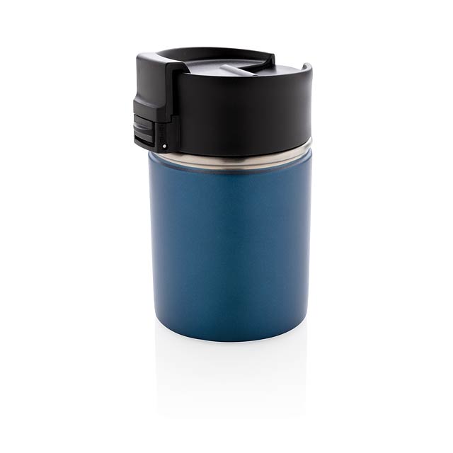 Bogota compact vacuum mug with ceramic coating - blue