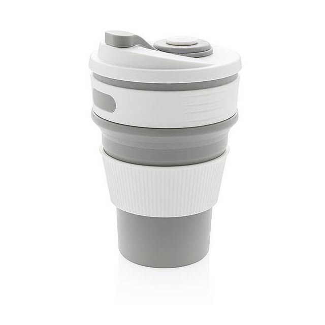Foldable silicone cup - grey