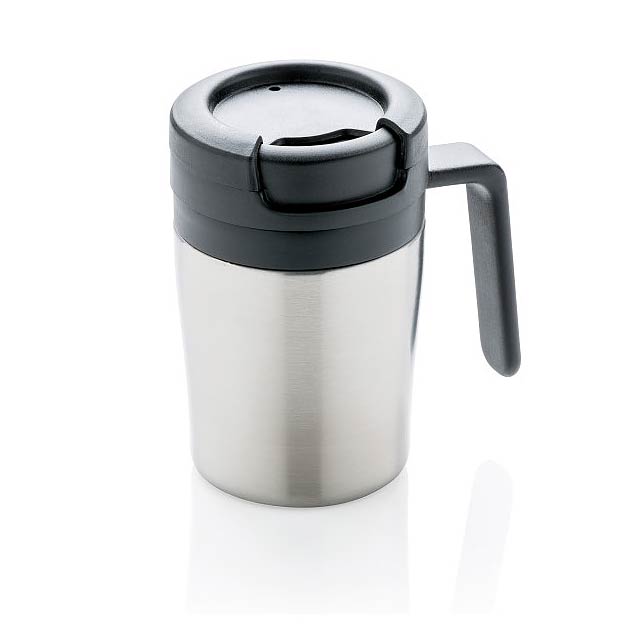 Coffee to go mug, silver - silver