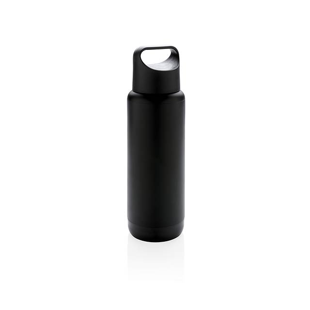 Flasche mit leuchtendem Logo - schwarz