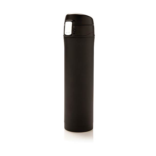 Easy lock vacuum flask, black/black - black