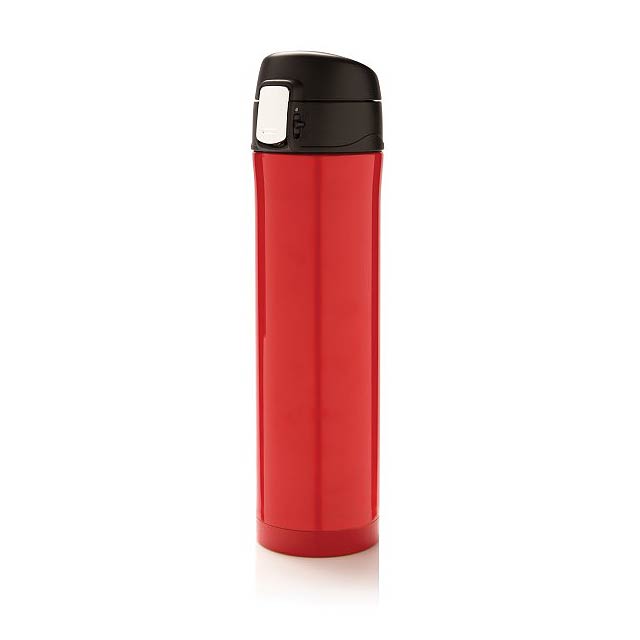 Easy Lock Vakuum Flasche, rot/schwarz - Rot