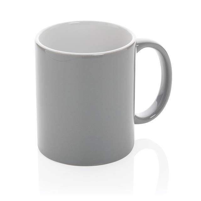 Ceramic classic mug, grey - grey