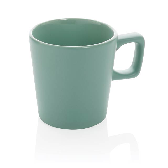 Moderne Keramik Kaffeetasse, grün - Grün