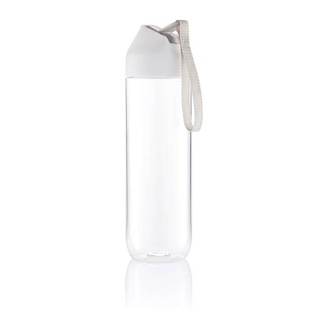 Neva water bottle Tritan 450ml, white/grey - white