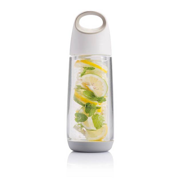 Bopp Fruit infuser bottle, white/grey - white