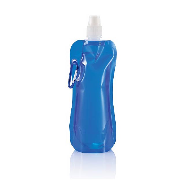 Skladacia fľaša na vodu - modrá