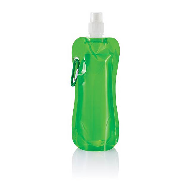 Skladacia fľaša na vodu - zelená