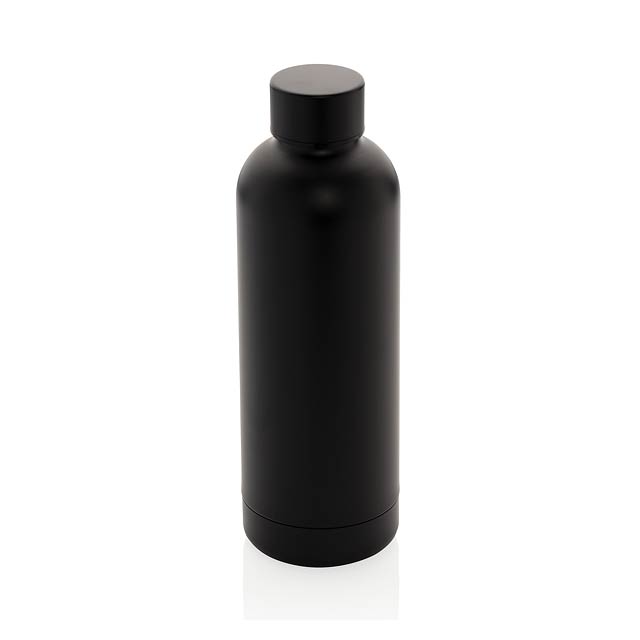 Impact stainless steel vacuum bottle, black - black