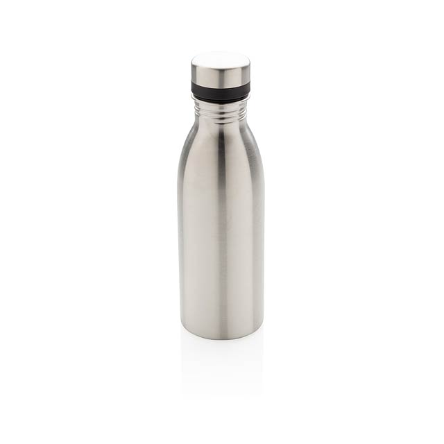 Deluxe stainless steel water bottle - silver