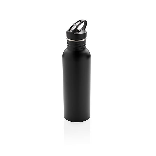 Deluxe stainless steel activity bottle - black