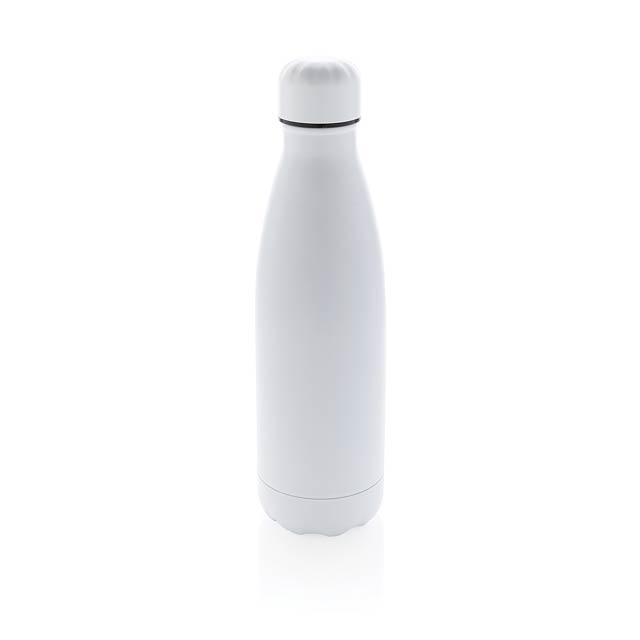 Einfarbige Vakuumisolierte Stainless Steel Flasche, weiß - Weiß 