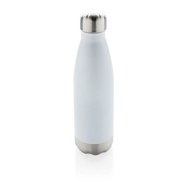Vacuum insulated stainless steel bottle - white