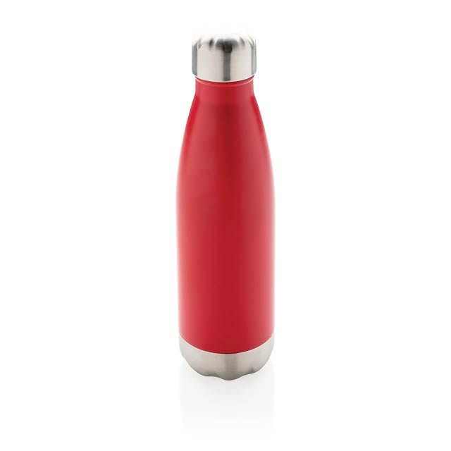Vacuum insulated stainless steel bottle - red