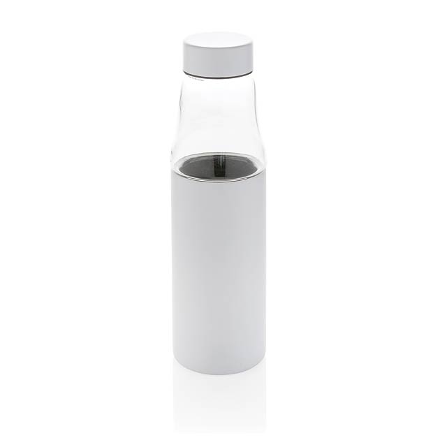 Hybrid leakproof glass and vacuum bottle, white - white