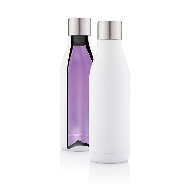 Vakuum Stainless Steel Flasche mit UV-C Sterilisator, weiß - Weiß 