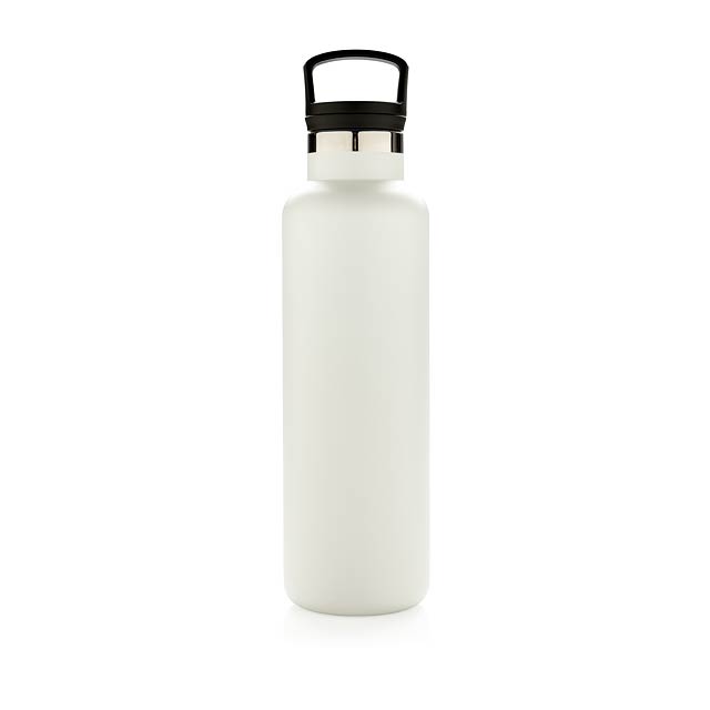 Vacuum insulated leak proof standard mouth bottle - white