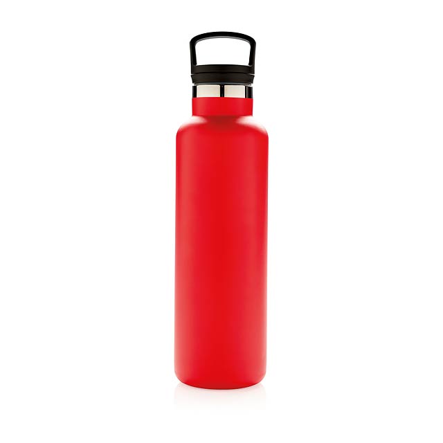 Vacuum insulated leak proof standard mouth bottle - red