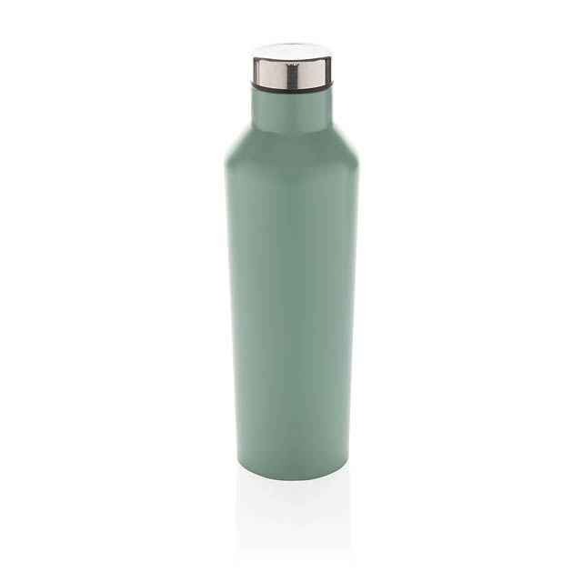 Moderne Vakuum-Flasche aus Stainless Steel, grün - Grün