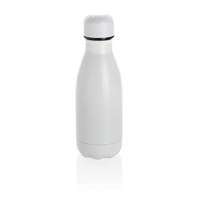 Solid color vacuum stainless steel bottle 260ml, white - white