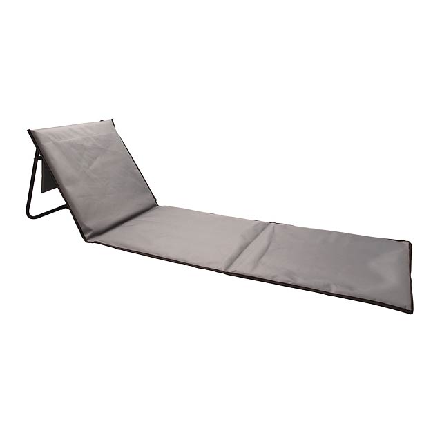 Foldable beach lounge chair - grey