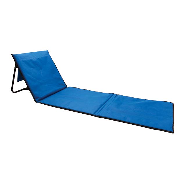 Foldable beach lounge chair - blue