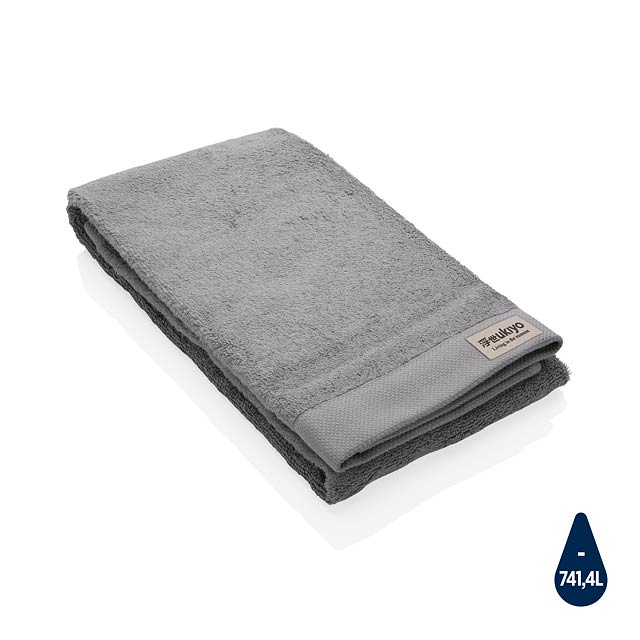 Ukiyo Sakura AWARE™ 500 gsm bath towel 50 x 100cm, grey - grey