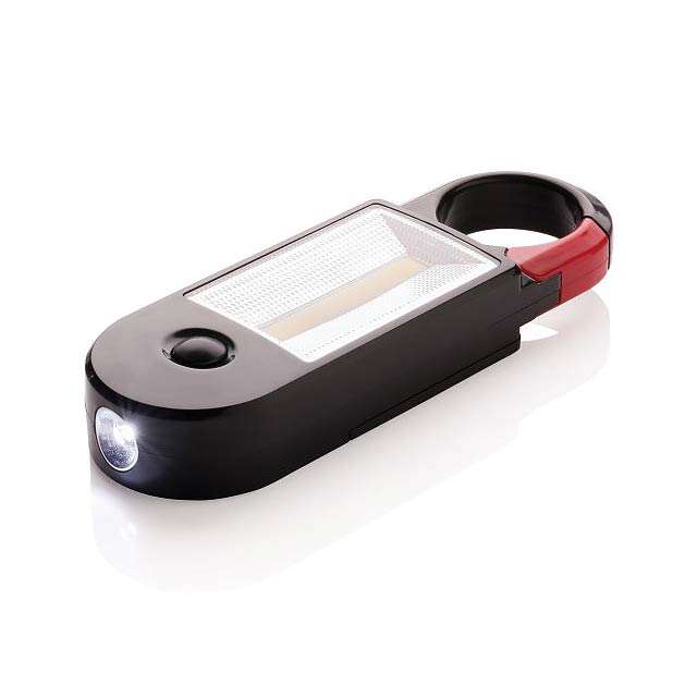 COB working light with magnet - black