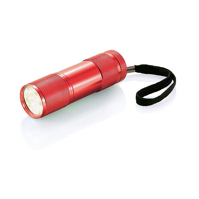 Quattro Aluminium-Taschenlampe - Rot