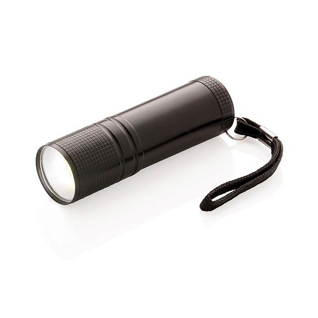 COB Taschenlampe, schwarz - schwarz