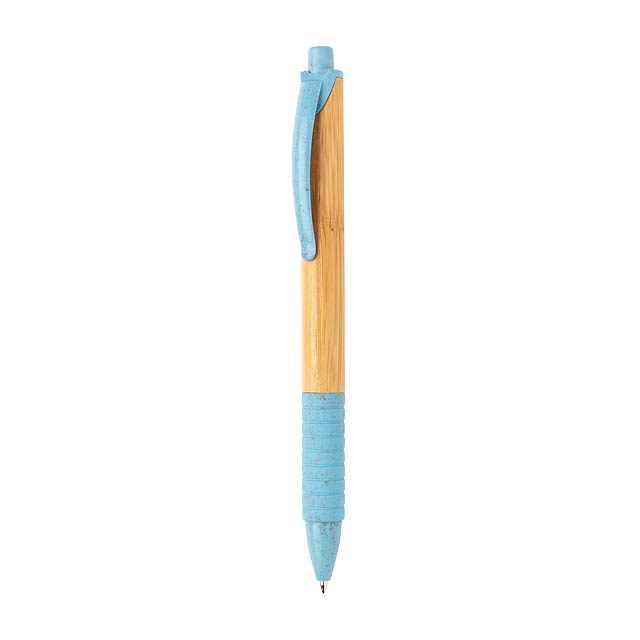 Bambus & Weizenstroh Stift - blau
