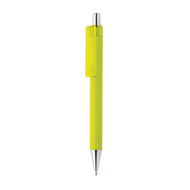 X8 Stift mit Smooth-Touch, limone - zitronengelb 