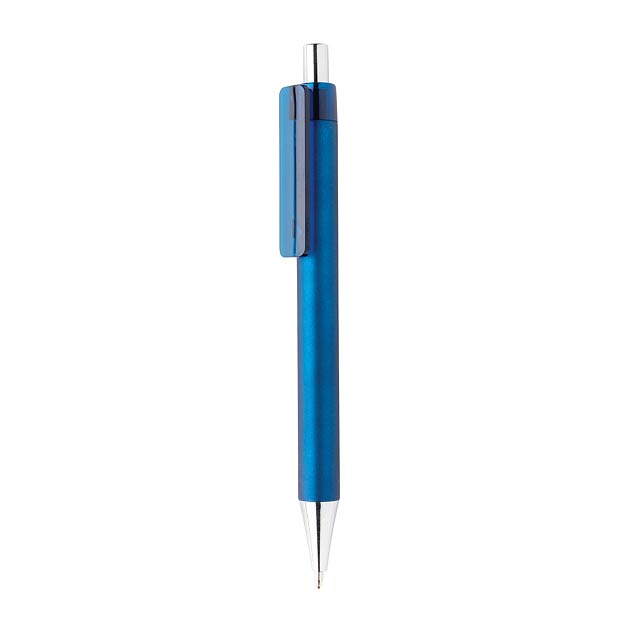 X8 metallic pen, blue - blue