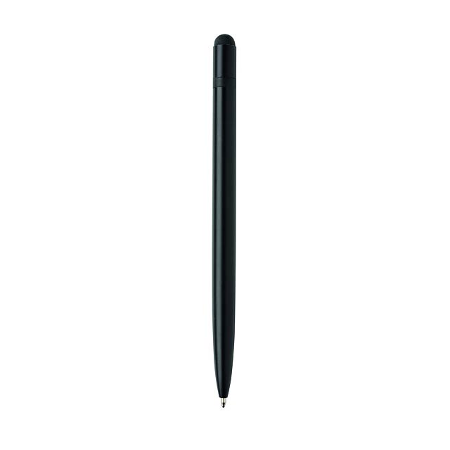 Slim aluminium stylus pen - black