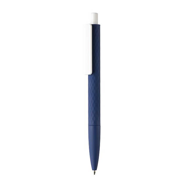 X3-Stift mit Smooth -Touch, dunkelblau - blau