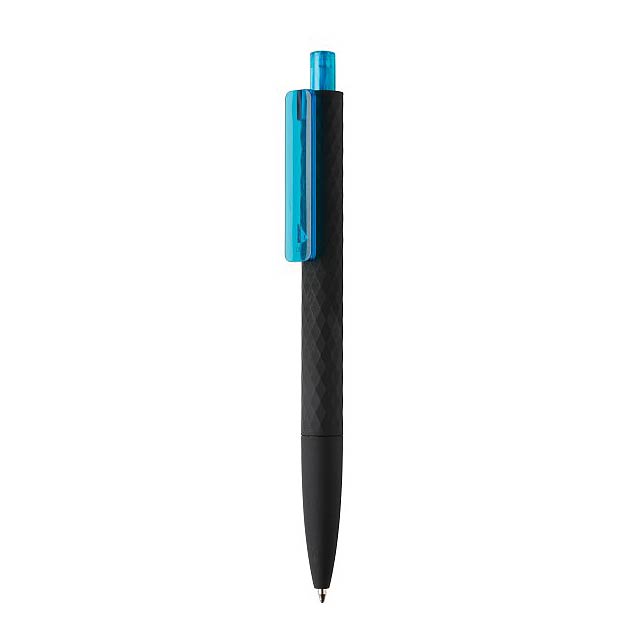 X3 black smooth touch pen, blue - black